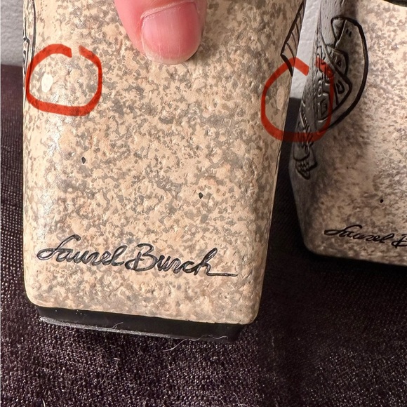 Two 5" Laurel Burch for Bella Casa Stoneware Coffee Tea Mug Birds - Signature - Picture 7 of 7